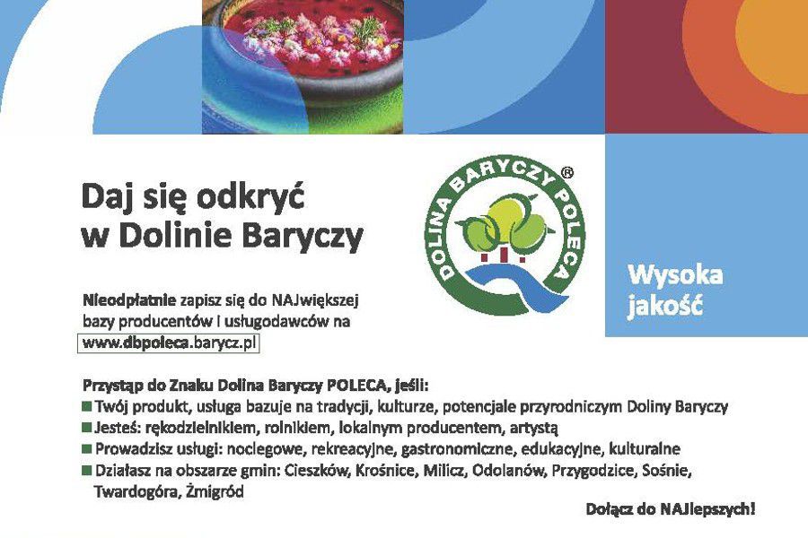 Dolina Baryczy Poleca - daj się odkryć w Dolinie Baryczy